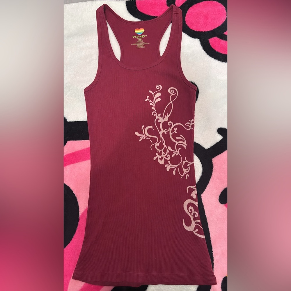 Old Navy Graphic Racerback Tank